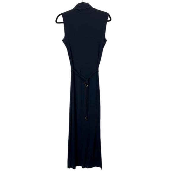 Doncaster Navy Sleeveless Turtleneck maxi dress women’s size 8 - Picture 7 of 7